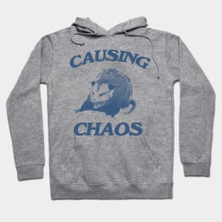 Opossum causing chaos shirt, Funny Possum Meme Hoodie